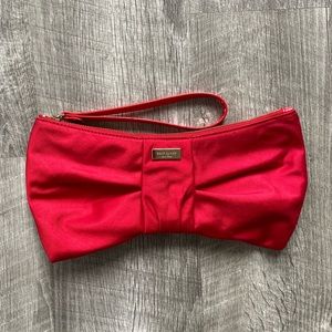 Kate Spade Red Silk Bow Wristlet